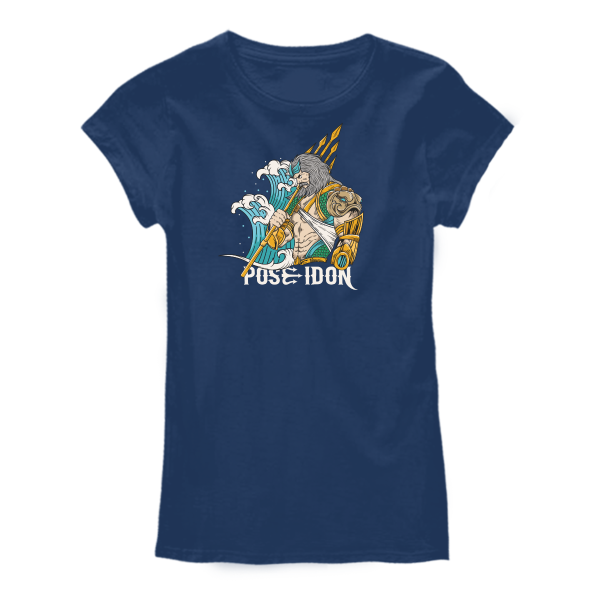 Дамска тениска с цветен принт POSEIDON Дамска тениска с цветен принт POSEIDON